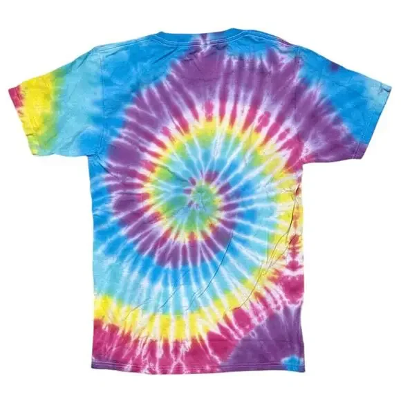 Mickey Mouse Disney Men's T-Shirt Donald Duck Goofy Pluto Spiral Tie Dye Tee - Picture 2 of 2